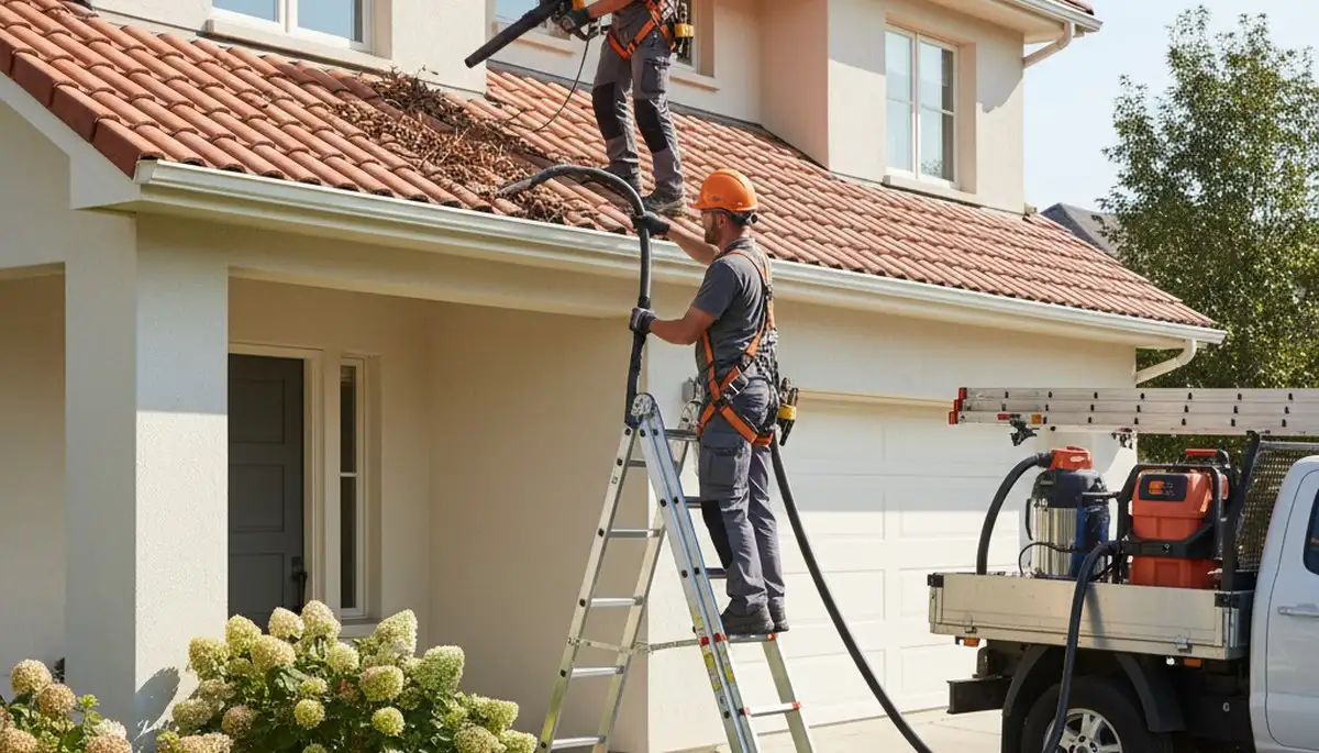 Orlando, FL siding contractor cleaning gutters for storm-ready home exterior maintenance