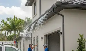 Seamless gutters for Florida rain, installed by Orlando, FL siding contractors