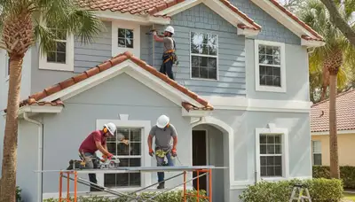 Orlando, FL siding contractor exterior home siding installation by a professional crew
